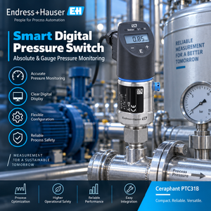 Endress+Hauser Ceraphant PTC31B – Interrupteur numérique capacitif céramique 100 % original, Io-Link 4-20 mA pour -1/0 +40 - Product Image 2