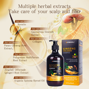 Fabricante de China, champú fuerte para reparar el cabello con ginseng a base de hierbas - Product Image 4
