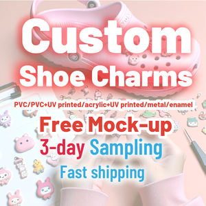 Dijes de zapatos personalizados regulares de diseño personalizado Pvc decoración de personalización - Product Image 1