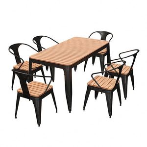Set di Mobili da Giardino <span class=keywords><strong>in</strong></span> <span class=keywords><strong>Plastica</strong></span> Anticorrosione e Metallo, Combinazione Tavolo e Sedie per Esterni, Vendita all'Ingrosso - Product Image 3