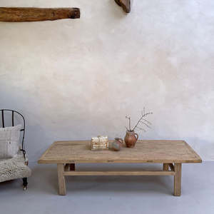 Đẹp nhạt gỗ lớn cổ Bàn cà phê với mộc Mạc Phong hóa hàng đầu trưng bày Thế Kỷ gỗ quyến rũ - Product Image 2