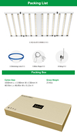 Lampu LED Grow Light Lipat Tahan Air 1200w PPFD Tinggi dengan Casing Aluminium, Dapat Diredupkan, untuk Pertumbuhan Vegetatif dan Pembungaan Vertikal