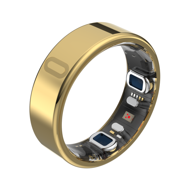 ECG PPG SPO2 Smart Health Ring All-Day HRV Sleep Tracker Titanium Bluetooth 5.3 Ring for Fitness & Daily Health Monitoring