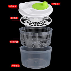 <span class=keywords><strong>Essoreuse</strong></span> <span class=keywords><strong>à</strong></span> <span class=keywords><strong>salade</strong></span> manuelle efficace, grande capacité de 3 L, en plastique, pour légumes frais - Product Image 1