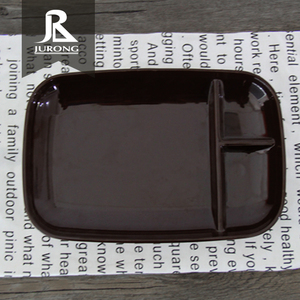 Bandeja de servicio de melamina de plástico con compartimentos, plato rectangular dividido, gran oferta - Product Image 3