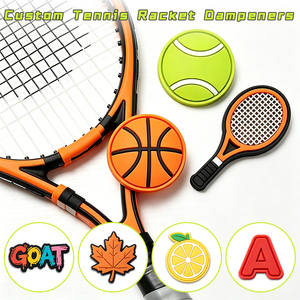 Antivibrazioni per Racchette da Tennis Personalizzati in PVC Morbido, Assorbitori di Vibrazioni Sportivi, Souvenir per Squadre Atletiche, Promozioni per Esperti - Product Image 1