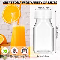 Bouteilles en plastique PET jetables pour vente en gros, 4 oz, impression de logo personnalisée pour jus, boissons énergisantes et sodas