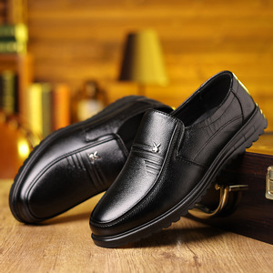 Mocasines de Hombre con Punta Redonda, Parte Superior de PU, Suela de Goma, Forro de Felpa, Diseño Sólido, Transpirables, para Todas las Temporadas - Product Image 2