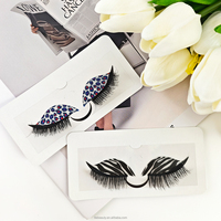 Tiebblove Factory – Kits de maquillage pour les yeux avec autocollants colorés et faux cils pour les fêtes