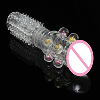 Manchon pénien réutilisable de haute qualité en forme de dragon amusant avec perles colorées, meilleur préservatif à picots sexy pour homme, pour retarder l'éjaculation