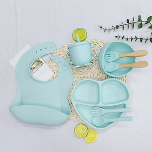 Ensemble de couverts en silicone de qualité alimentaire pour bébé, sans BPA, doux, rectangulaires, pour l'autonomie alimentaire, écologiques, de qualité supérieure, vente en gros personnalisée - Product Image 5