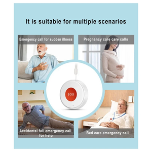 Tuya wifi thông minh SOS nút khẩn cấp báo động cho người chăm sóc khuyết tật Máy nhắn tin điều khiển từ xa - Product Image 5