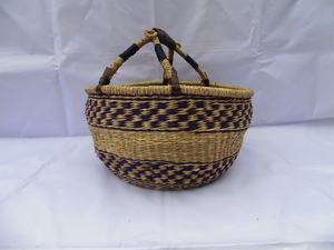 Seagrass <b>Storage</b> <b>Basket</b> Wholesale Willow Bolga <b>Basket</b> Natural Multifunction Sea Grass Straw <b>Wicker</b> Woven <b>Basket</b> - Product Image 4