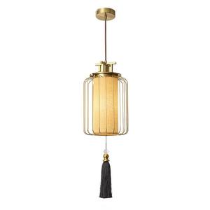 โคมไฟระย้าทรงยาวสไตล์จีนสมัยใหม่ทำจากทองแดงทั้งหมด ดีไซน์แบบเซน ปรับความสูงได้ พร้อมหลอดไฟ LED เหมาะสำหรับห้องนั่งเล่น ห้องนอน และทางเดิน - Product Image 6