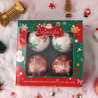 Bombes de bain de Noël artisanales, tablettes de douche relaxantes, bombes effervescentes parfumées, lavande, rose, lait, beurre de karité, boule de spa à domicile, OEM