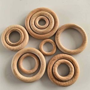 Wooden <b>Rings</b> for Crafts Natural Unfinished Solid Wood <b>Rings</b> Smooth Wood Circles for DIY <b>Ring</b> Pendant Connectors Macrame Decor - Product Image 2