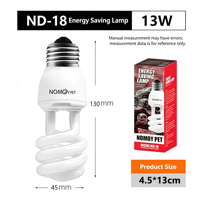 NOMOYPET Nouveau Design Délicat Lampe à Économie d'Énergie 26w Fluorescent UVB 5.0 10.0 Ampoule pour Reptiles