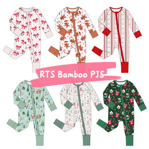 Listo para enviar Pijamas de bambú a granel Caja misteriosa Niños Estilos aleatorios Impresión de personajes <span class=keywords><strong>Romer</strong></span> Baby Bamboo Zippy Blind Box - Product Image 1