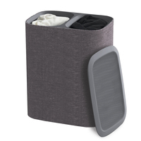 Panier à linge pliable de grande capacité avec couvercle, panier de rangement en toile, panier à linge