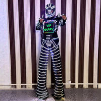 Costume de marcheur sur échasses LED programmable avec affichage numérique, tenue de robot pour adulte unisexe, idéal pour la scène, la danse, les fêtes et les spectacles