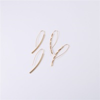 Boucles d'oreilles pendantes minimalistes Gaovo en acier inoxydable, lignes élégantes, chic et discrètes, pour un usage quotidien, boucles d'oreilles tendance pour femmes