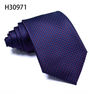 Classic Stripe Plaid Azul marino Hombres Corbata Fiesta de negocios Boda Normalmente Collares Moda Corbata Fábrica - Product Image 3