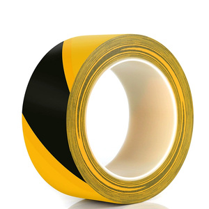 Cinta de Advertencia de PVC Negra y Amarilla, Cinta de Seguridad para Señalización de Peligros, Cinta de Marcación para Pisos de Almacenes y Talleres - Product Image 4