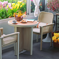 Ensemble de salle à manger d'extérieur moderne en aluminium Meiqi, chaise et table confortables pour chambre, parc et patio, résistant aux intempéries