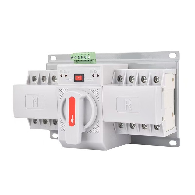 2P 4P 63A 125A 220V Dual Power Changeover  Manual Generator Transfer Switch Automatic Controller ATS Electric Device