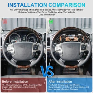 12.3" <b>Car</b> LCD Dashboard Digital <b>for</b> Toyota Land LC200 2008 2020 Cluster Instrument Auto <b>Speedometer</b> Virtual Cockpit Tachometer - Product Image 6