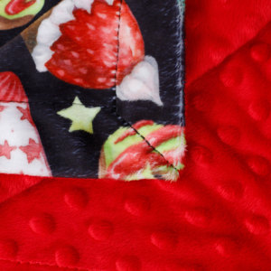 <strong>Rainbow</strong> Custom 2-Layer Reversible Toddler Crib Blanket Warm Skin-Friendly Plush Minky Baby <strong>Bedding</strong> Printed on Both Sides - Product Image 6