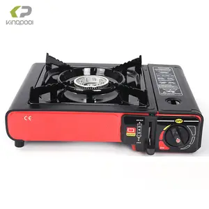 Cassette touristique Kingpool CE Réchaud à gaz de camping Cuisine portable pour l'extérieur Mini réchauds à gaz à brûleur unique Butane Propane Trip