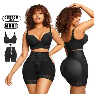 HEXIN logo personalizzato butt lifter stage 2 mutandine colombiane ad alta compressione fajas pantaloncini BBL all'ingrosso shapewear per le donne