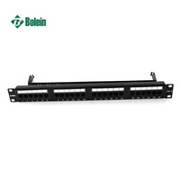 Panel Patch Bolein Hot Sale 19 Inch Cat.6 UTP 24-port untuk Rak Server Jaringan