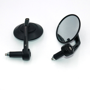 Espejo Retrovisor para Motocicleta y Scooter SH-5015, Nuevo, con Tornillo de 8 mm, Negro, Convexo, Gran Angular - Product Image 4