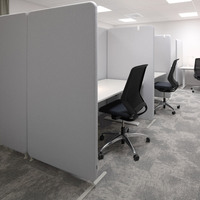 Cloison de sol en Polyester insonorisant, panneaux en tissu acoustique, cloison pliable pour bureau