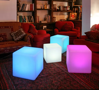 Cubo Luminoso LED DMX RGB Cambiacolore IP65 Impermeabile Alimentato a Corrente per Decorazioni di Eventi e Palcoscenici