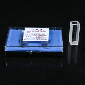 Spectromètre de laboratoire Transmittance ultraviolette UV Cellule à flux optique Cuvette en verre de quartz avec couvercle à vis - Product Image 2