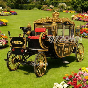 European Different Styles Royal Horse Carriage Wedding Carriage for Sale Wedding Horse Carriages for sale - Product Image 2