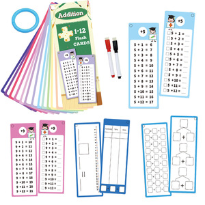 Tarjetas de Matemáticas Personalizadas con Esquinas Redondeadas para Multiplicación y División, 15 Tarjetas, 3.º y 4.º Grado, Mejora la Velocidad y la Retención - Product Image 1