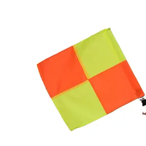 Factory wholesale high quality Football training match special linesman flag Soccer Referee Flags,Handheld RacingFlag