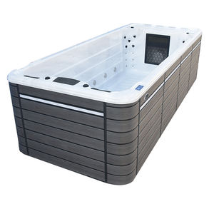 BG-6623 chinois bon marché extérieur acrylique Spa Design moderne piscine sans fin avec Machine d'entraînement de massage et fonction de tourbillon - Product Image 6