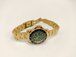 Reloj de Pulsera Mecánico de Calidad para Hombre, Personalizado al por Mayor, con Correa de Acero Inoxidable, Esfera Verde, Resistente al Agua, Modelo SZ2410 - Product Image 3