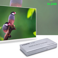 Extensor KVM HDMI sobre IP Justlink H.264 200M 1080p, Cable de Red Ethernet Cat6 RJ45, Ratón y Teclado para Monitor de PC