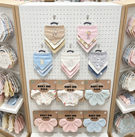 Bavoirs pour bébé en coton, doux, absorbants, avec boutons pression, imprimés de dessins animés