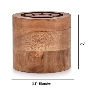 Ahşap Klasik Çevre Dostu Evcil Hayvan Anıt Kutusu Köpek Tüyü Toplama Kutusu Masif Ahşap <span class=keywords><strong>Urn</strong></span> Hatıra Eşyası Kare Şekilli Saklama Kutusu Boş - Product Image 3