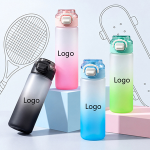 Bouteille d'eau portable 700 ml en PC, élégante, avec paille, grande capacité, mignonne, pour l'été, pour enfants et étudiants - Product Image 2