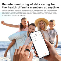 Bague Intelligente en Acier Inoxydable Brossé Procédé de Traçage au Fil, Surveillance de la Fréquence Cardiaque et de l'Oxygène Sanguin, Étanchéité 5ATM+IP68 pour 5.3