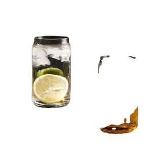 Verre à bière transparent 16oz 480ml avec logo personnalisé par sublimation, verre à café, soda, jus en forme originale avec paille - Product Image 5