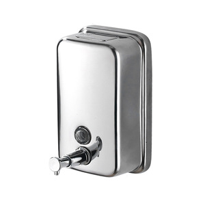 Distributeur de savon à pression en acier inoxydable 304 pour salle de bain et cuisine, idéal pour shampoing et gel douche - Product Image 2